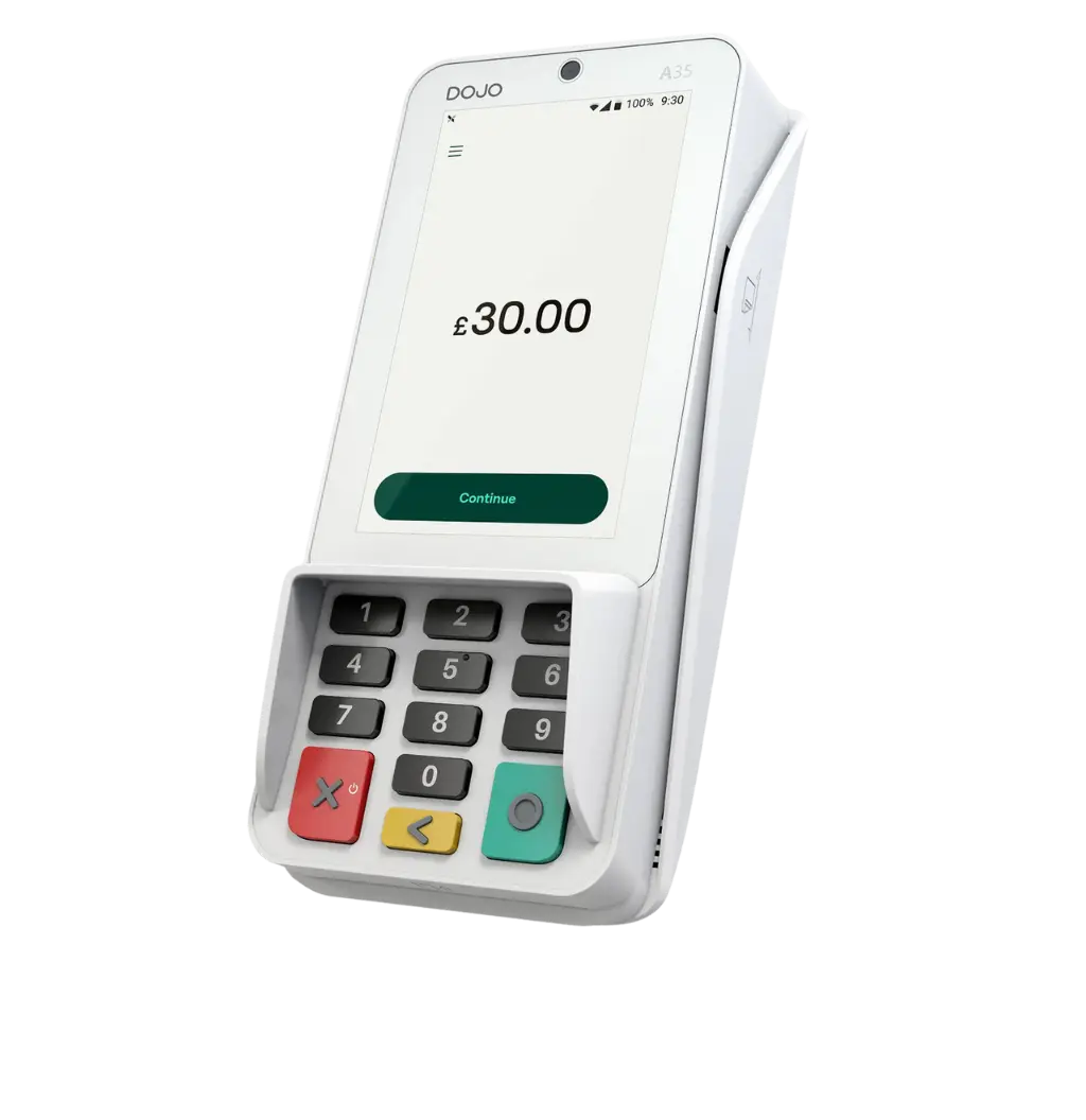 Dojo countertop terminal connected to EPOS